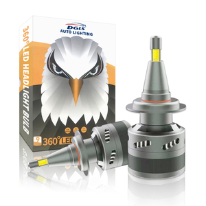 DGLS E9 E10 110W 11000lm H1 H7 H4 H8 H11 360 işık h7 led araba için far ampulü akıllı üç renkli led farlar - Product Image 1