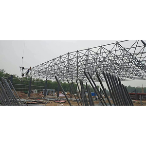 Análisis de elementos finitos de la distribución de la carga en el hangar de la aeronave Marco espacial Estructuras de techo Diseño de hangar de avión - Product Image 3