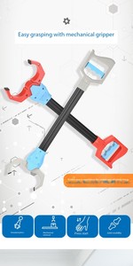 子供の手首と手の知能を強化する子供の教育DIYグラバーピックロボットクロー手のおもちゃプラスチックおもちゃ