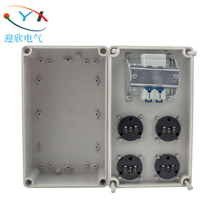 Disyuntor de distribución eléctrica de buen diseño, caja de enchufe combinado multifunción impermeable con interruptor de aire 1P