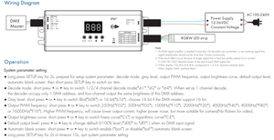 12V 24V 36V 48V IP67 Waterproof DMX Decoder RGB RGBW DMX512 RDM <strong>Controller</strong> Digital <strong>PWM</strong> LED Dimmer 4 channel 16bit 8bit - Product Image 4