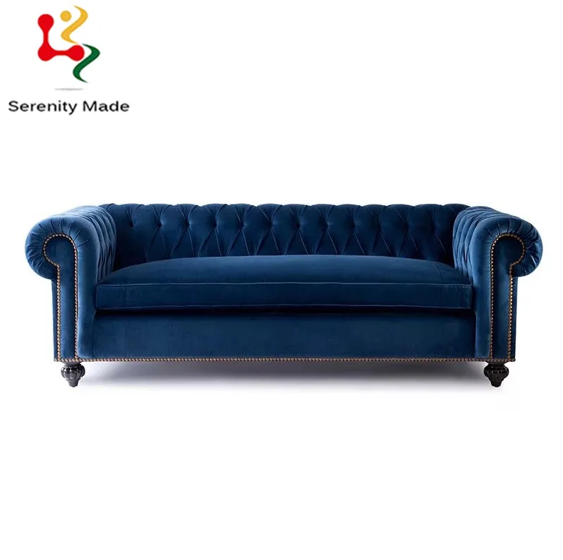 Mobiliário interior chesterfield sofá veludo sala sofás estilo italiano personalizado lazer bar longue