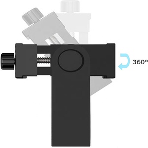 360 תואר Rotatable אופקי אנכי אוניברסלי מהדק הר טלפון נייד מחזיק מעמד חצובה ראש מתאם קליפ הר