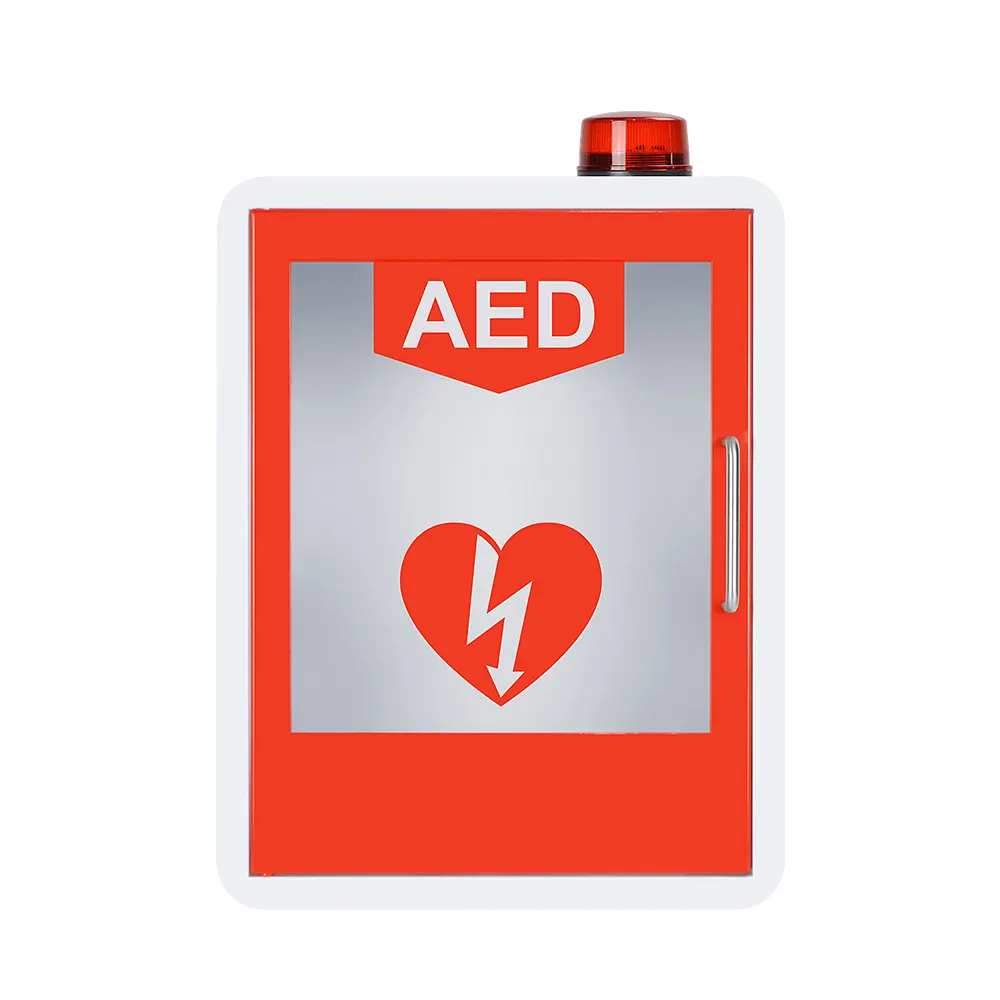 WAP M9P AED除細動器ウォールキャビネットは、すべてのブランドの心臓科学、Zoll、AED除細動器、Physio-Controlに適合します