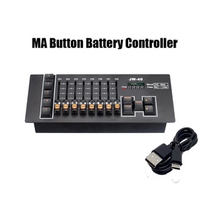 Mini pil DMX 512 denetleyici 40 kanallar 5 kovalamaca taşınabilir MA anahtar aydınlatma düğmesi konsolu - Product Image 4