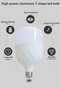 หลอดไฟหล่อกําลังสูง LED 30w 50w ไฟ LED T รูปร่าง E27 ฐาน LED T หลอดไฟหลอดไฟ LED - Product Image 3