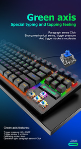 Teclado mecánico español Wolf K2, 88 teclas, teclado luminoso para ordenador, ajuste externo