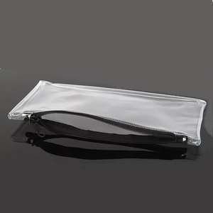 Popular Custom Logo Zipper Cosmetic Bag <strong>Cheap</strong> Plastic Pencil Bag <strong>Makeup</strong> Pouch Transparent PVC Pencil <strong>Cases</strong> - Product Image 3