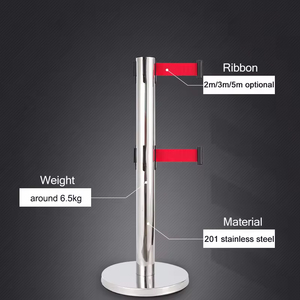 מוט stanchion חגורה נשלפת מוט מוט 2/3/5 מ 'קומה עומד ניהול מערכת תנועה קהל בקרת קהל בקרת מחסום