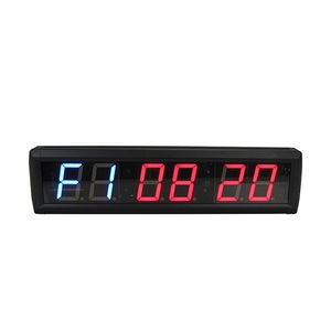 Portatile 2.3 pollici numero digitale conto alla rovescia cronometro orologio Desktop montato a parete LED intervallo di allenamento Timer per palestra Fitness - Product Image 1