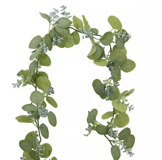 Ratán de eucalipto verde estilo H (36 cabezas)