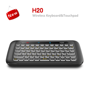 QUNSHITECH Russo, inglese H20 Pieno Touchpad Retroilluminato Mini Tastiera con 2.4G Wireless IR Remote Control per Smart TV Box Android - Product Image 3