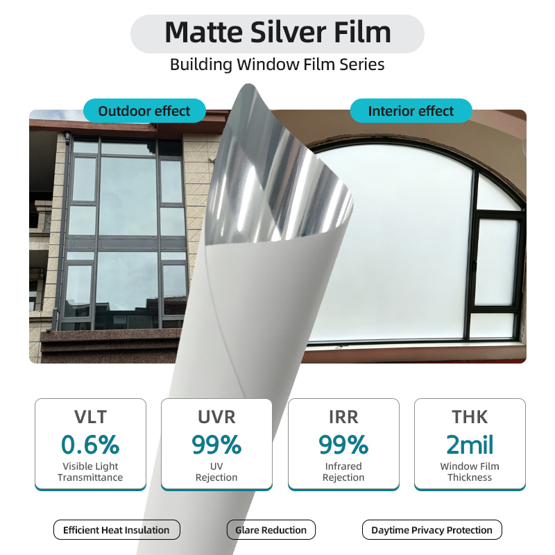 Film argent mat
