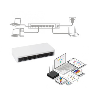 Pix-link LV-SW08ポート10/100Mbpsネットワークスイッチ光イーサネットIEEE802.3xフロー制御ファクトリ