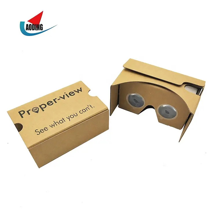 Bán Buôn Video Game 3D Tông VR Phiên Bản Goggles Hộp Các Tông 2.0 VR Kính 3D Tai Nghe