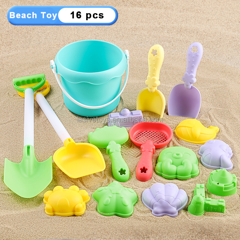 16-piece set blue bucket