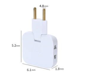 Convertidor de potencia de salida de 4,8mm de la UE, cargador giratorio, adaptador de enchufe de pared, convertidor divisor, enchufe de conversión de energía de uno a tres - Product Image 6