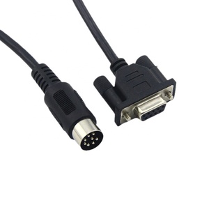 RS232 DB9 9-polige Buchse auf 8-poliges Mini-Din-Stecker adapter SPS-Programmier kabel - Product Image 5