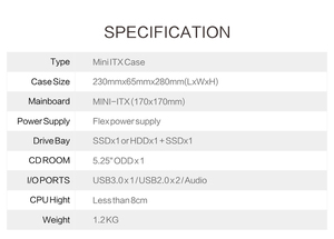 Mini ITX Case Desktop Panel frontal USB Office Case Custom Chasis Micro ATX Computer Tower & Case - Product Image 4
