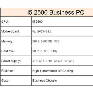 Cheap Pc Intel I5 Pcs <strong>Desktops</strong> Gamer Computadora Full Setup Ddr3 8GB Ram Ssd H61 <strong>Computer</strong> Set Office Gaming Buy Cheap <strong>Computers</strong> - Product Image 2