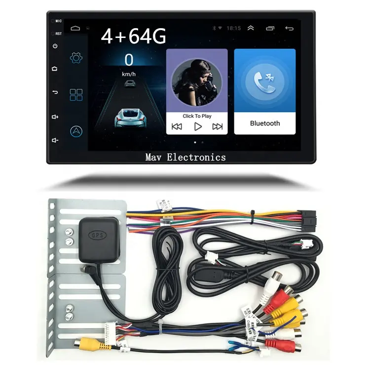자동차 비디오 4 + 64G Android10 8 코어 2.5GHz AHD 1080P HD 후면보기 DSP 오디오 처리 CarPlay 고품질 자동차 스테레오 라디오