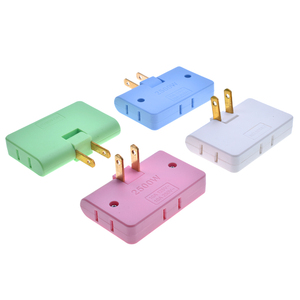 One to Three US Extension <strong>Plug</strong> Adapter Mini Outlet 2 Pins America Conversion <strong>Plug</strong> 180 Degree Rotation <strong>3</strong> in <strong>1</strong> Splitter Converter - Product Image 1