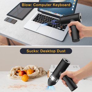 家庭用の自動車とコンピュータキーボードの掃除用ハイパワーツーインワンハンドヘルド電気ダストブロワー - Product Image 3