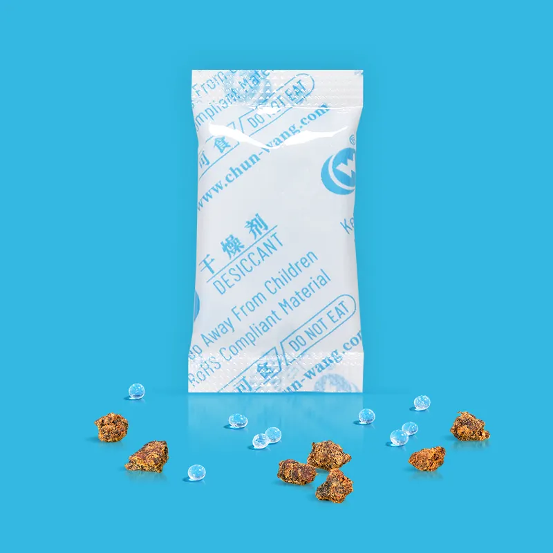 Paquetes mini desecantes de gel de sílice de grado alimenticio antiaceite para envasado de alimentos