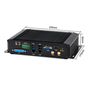 Mini pezzi industriali senza ventaglio per Computer con nucleo di Computer I7 4500U I5 4200U Computer Desktop 6 * COM 2 * LAN VGA & HD Win10/Linux industriale Mini PC - Product Image 4