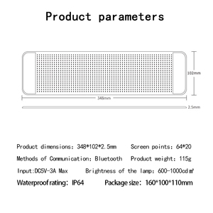 Pantalla LED programable con advertencia de pantalla trasera Panel de matriz digital para automóviles Señal de mensajes de desplazamiento - Product Image 6