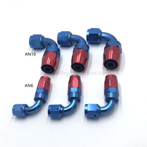 An4 An6 An8 An10 An12 An16 An20 Straight 0 45 90 Degree Aluminum Swivel Hose End <strong>an</strong> Fitting Adapter Fuel Oil Line Hose Fitting - Product Image 2