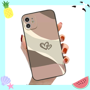 Ins Style Love-heart Shape Shockproof Mobile Phone Cases for Iphone 16 Plus Pro Max 15 14 13 12 11 X Soft Protective Back <strong>Cover</strong>