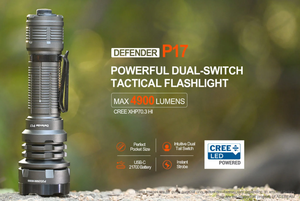 Đèn Pin Chiến Thuật Hợp Lý Hiệu Suất Cao Với 4,900 <span class=keywords><strong>Lumen</strong></span>, Vỏ Hợp Kim Nhôm Chống Trầy Xước Và Chống Ăn Mòn - Product Image 4