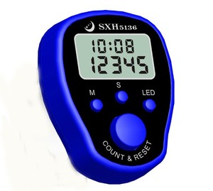 Contatore di fila anello da dito contatore di conteggio LCD con cifre da Golf con tempo - Product Image 4