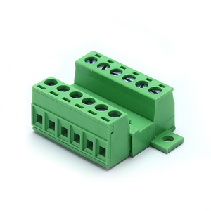 6 Pole 5.08mm Spaced Pcb Pluggable Insulated <strong>Terminal</strong> <strong>Blocks</strong> Plug and Socket with <strong>Fixed</strong> Ear - Product Image 2