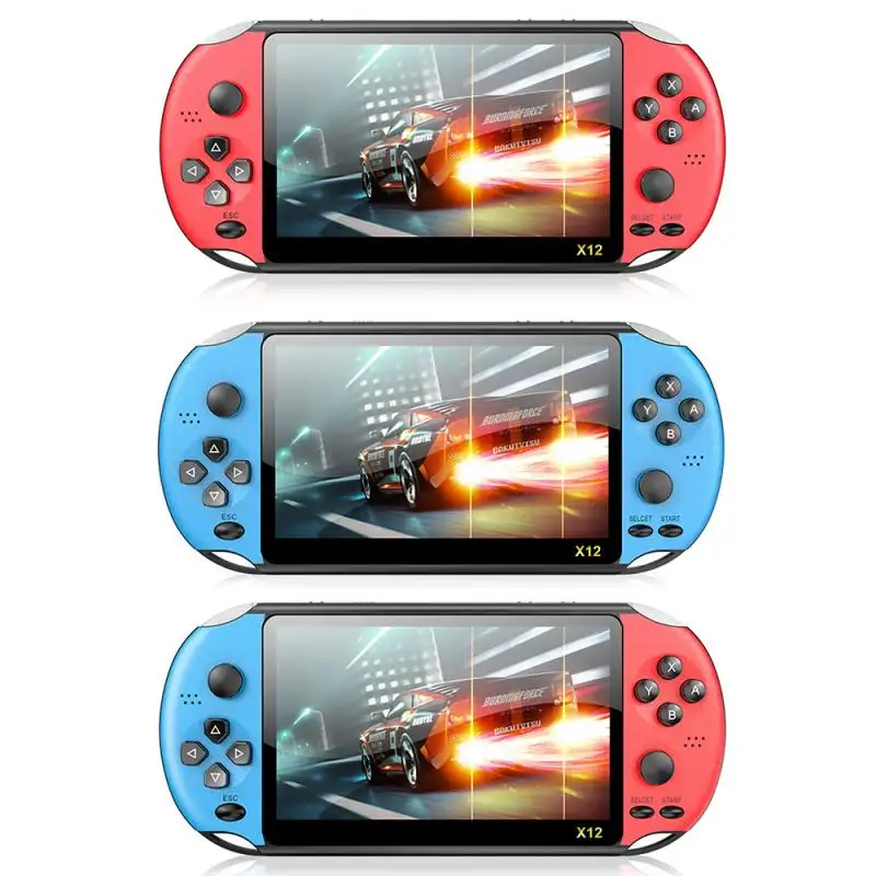 Tela colorida jogo Retro raça humana 128Bit Handheld Máquina Host acessórios outros jogos x12 play game console