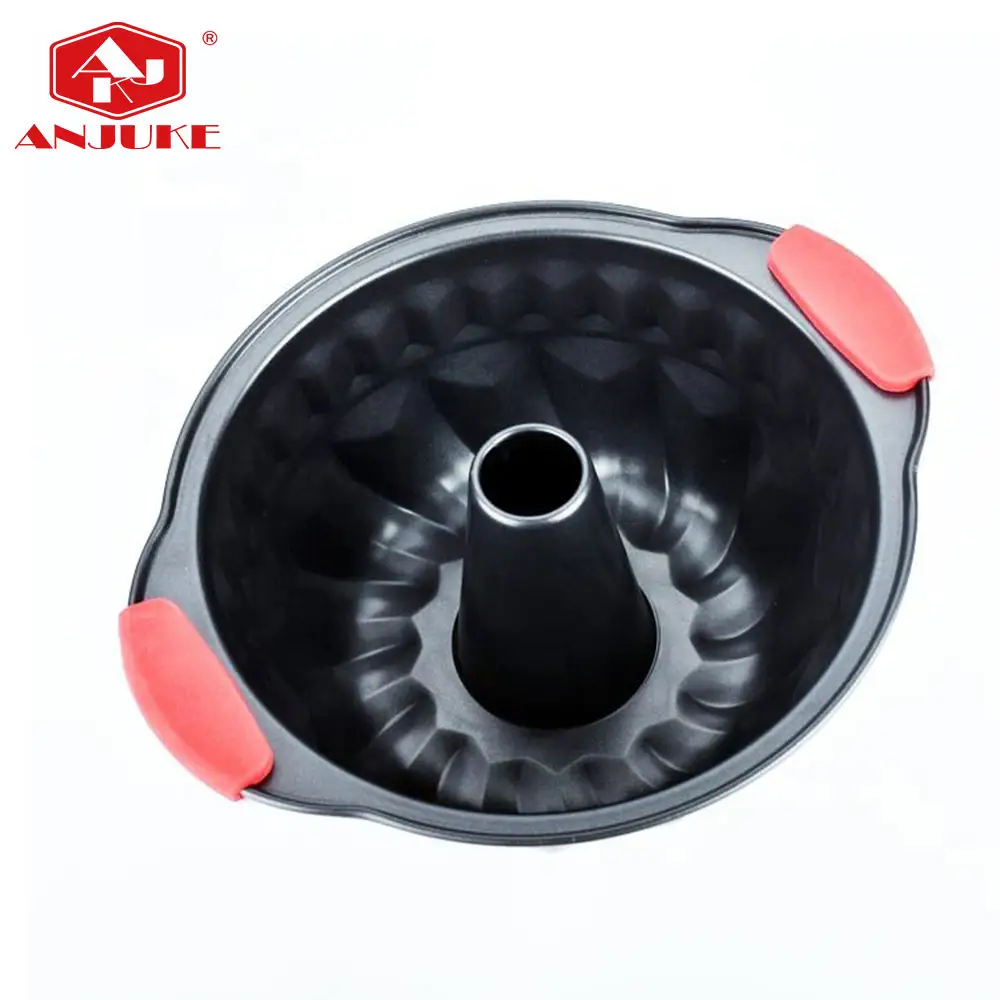 ANJUKE Tubo antiadherente para pasteles Bandeja para hornear-Bandeja para pasteles-Utensilios para hornear originales Bundt Pan