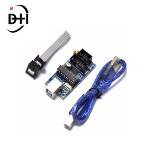 USBTiny USBtinyISP AVR ISP programcı Bootloader Arduino UNO için R3 IDE Meag2560 ile 10pin programlama kablosu bir USB kablosu mavi