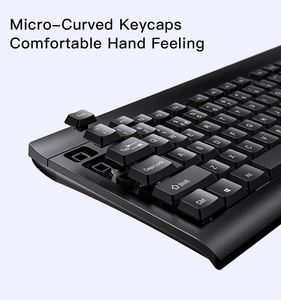 NUEVO Teclado y mouse inalámbricos personalizables Ergonomía Chip inteligente Teclado silencioso Ratón Combo Negro - Product Image 3