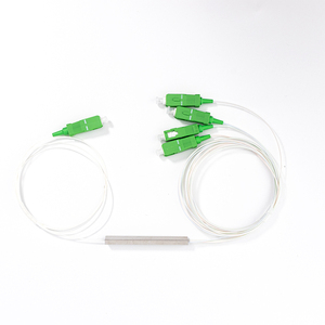 1 a 4 fibra óptica de división igual PLC Micro Splitter SC/APC 0,9mm SM tubo de acero Compatible con redes WiFi TCP y GPRS