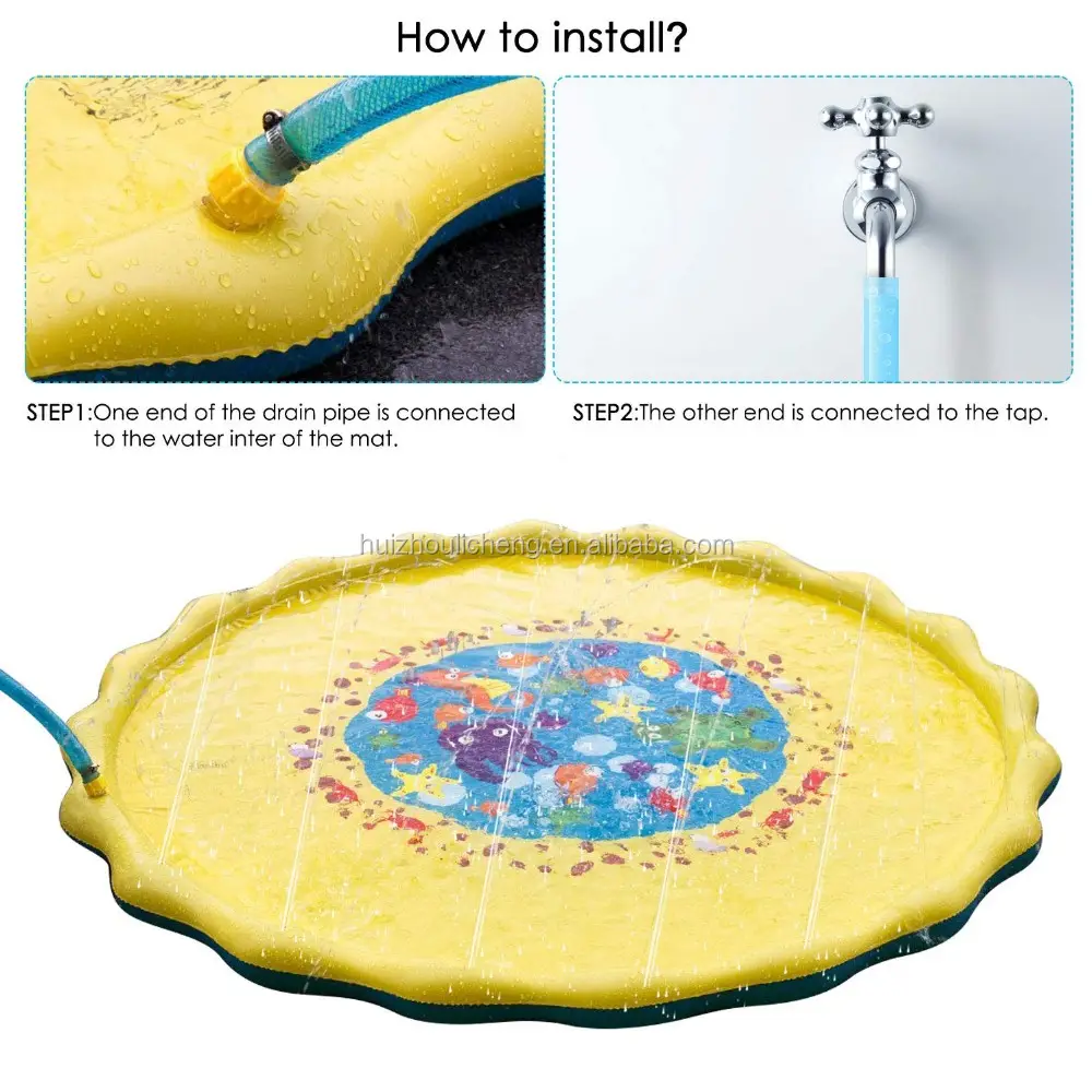 Lc água externa do verão da criança, almofada de respingo, crianças, jogar, tapete, jogos de água para crianças, brinquedos infláveis