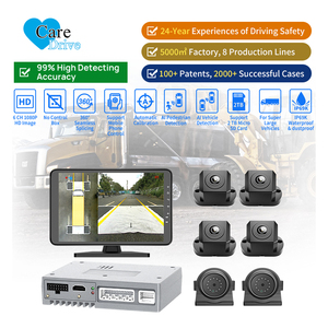 CareDrive AHD 1080P 2D/3D全景行车记录仪，带倒车摄像头3D环视鸟瞰系统，适用于校车 - Product Image 1