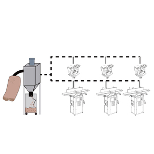 10 HP TEFC motor siklon toz toplayıcı Extractor çanta tipi toz toplayıcı ile 55 galon çelik varil toz toplayıcı siklon - Product Image 4