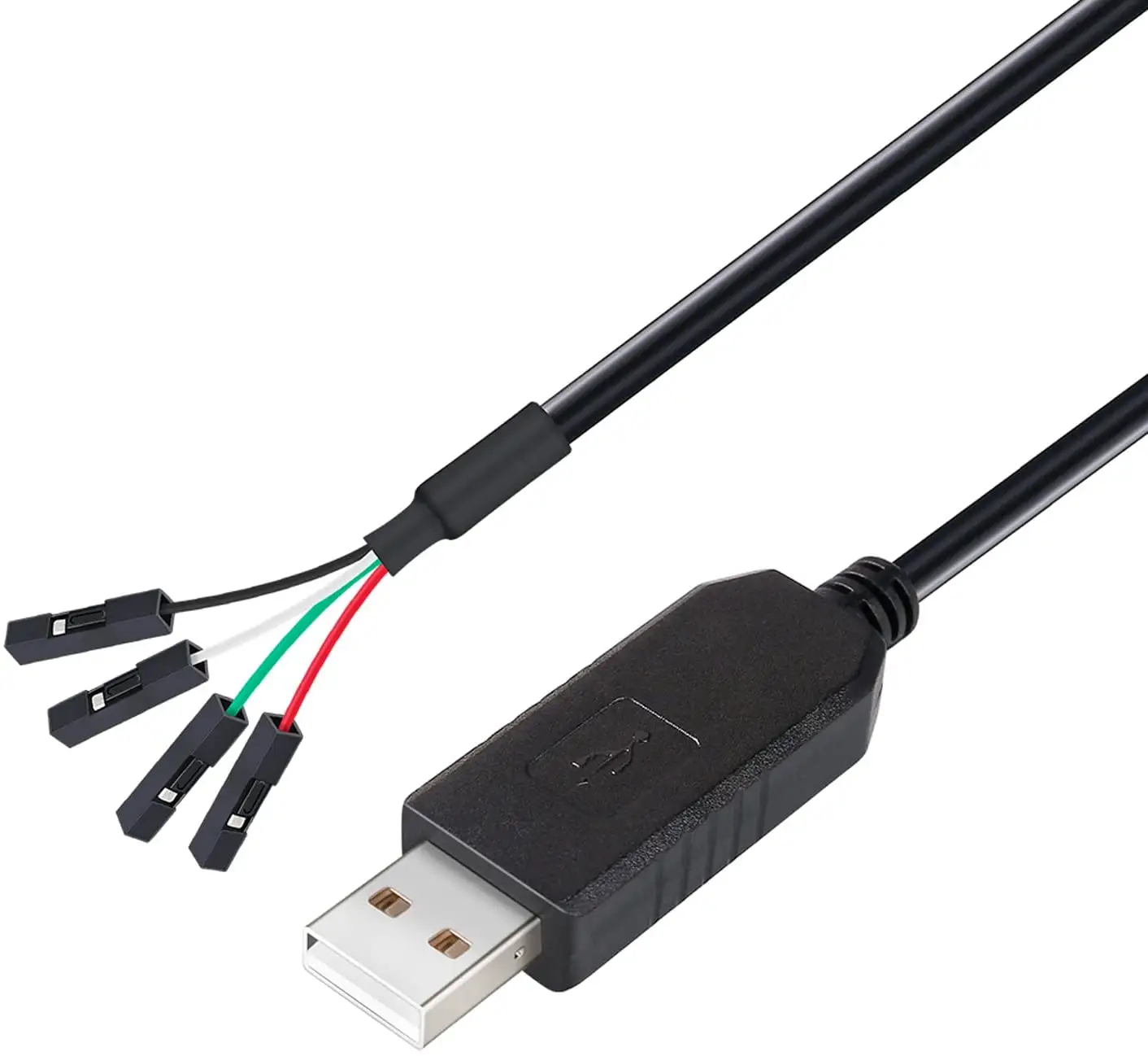 USB to TTL Serial Adapter 3.3V Debug Cable TX RX Signal 4 Pin Female Socket PL2303TA Prolific Chip Windows 10 8 7 XP Vista