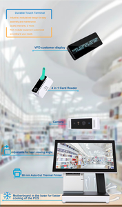 Flat Capacitive <strong>Touch</strong> Screen <strong>Android</strong> <strong>Pos</strong> Terminal All in One <strong>Pos</strong> System windows with Customer Display - Product Image 3