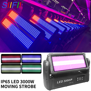 Yüksek parlaklık su geçirmez açık 3000W LED DJ disko parti düğün gece kulübü için çakarlı lamba DMX kontrol RGB tam renkli - Product Image 6