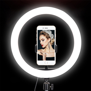 2020 yeni led sağ canlı yayın ışık set fotoğraf makyaj ışık kiti ile 10 inç halka ışık standı - Product Image 2