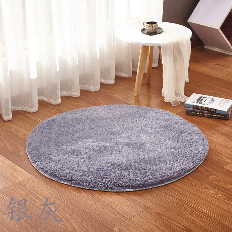 कमरे में रहने वाले बेडरूम कालीन फर्श चटाई कंप्यूटर कुर्सी चटाई योग चटाई रेशम ऊन परिपत्र कालीन आसान धोने के लिए