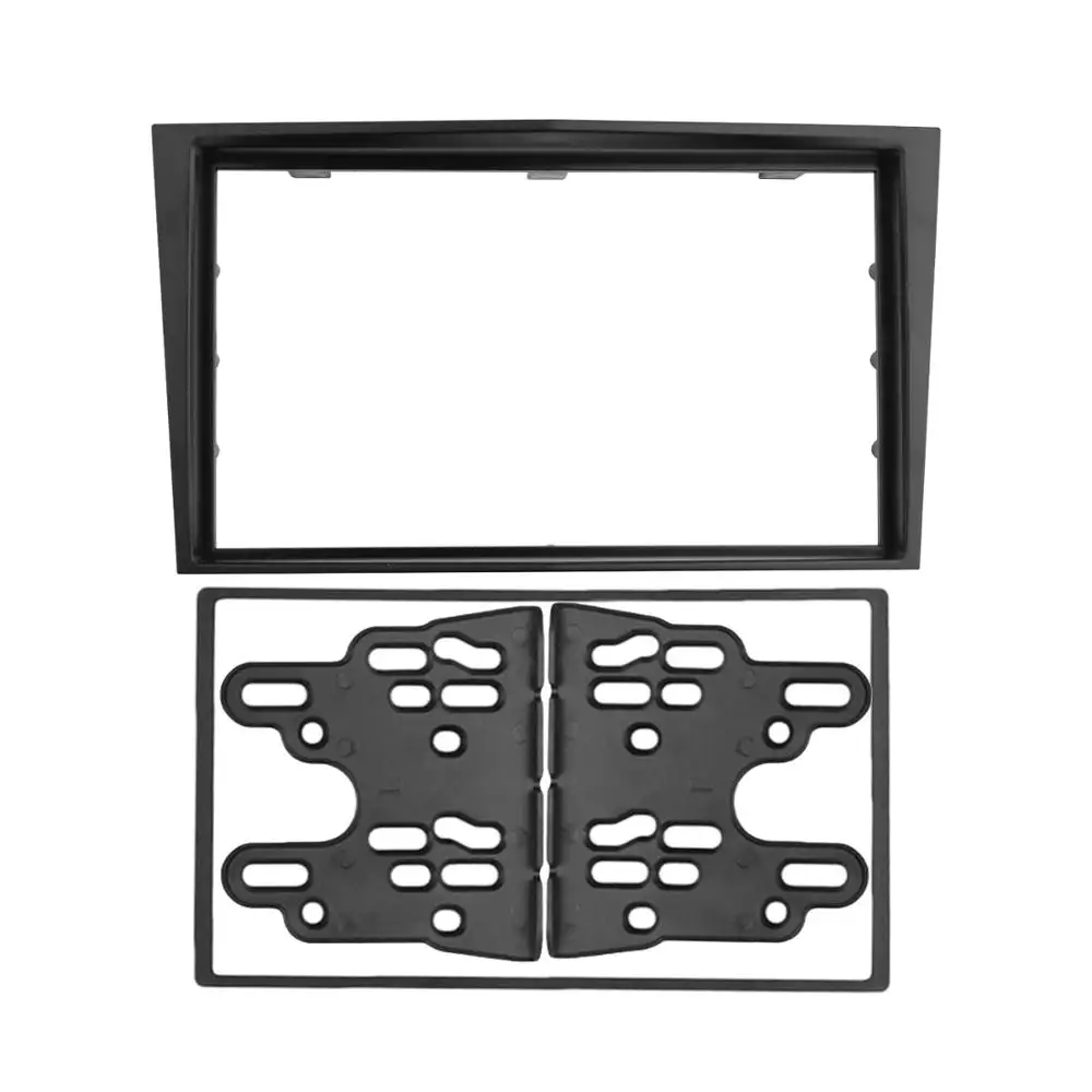 2 Rádio Din Fascia para 2006 + Opel Vectra/ Astra/ Zafira DVD Painel Stereo Traço Instalação Montagem Guarnição kit de moldura facial moldura