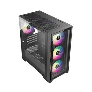 Máquina de montaje lateral DIY Gaming case PC Tower System Builder case computer - Product Image 2